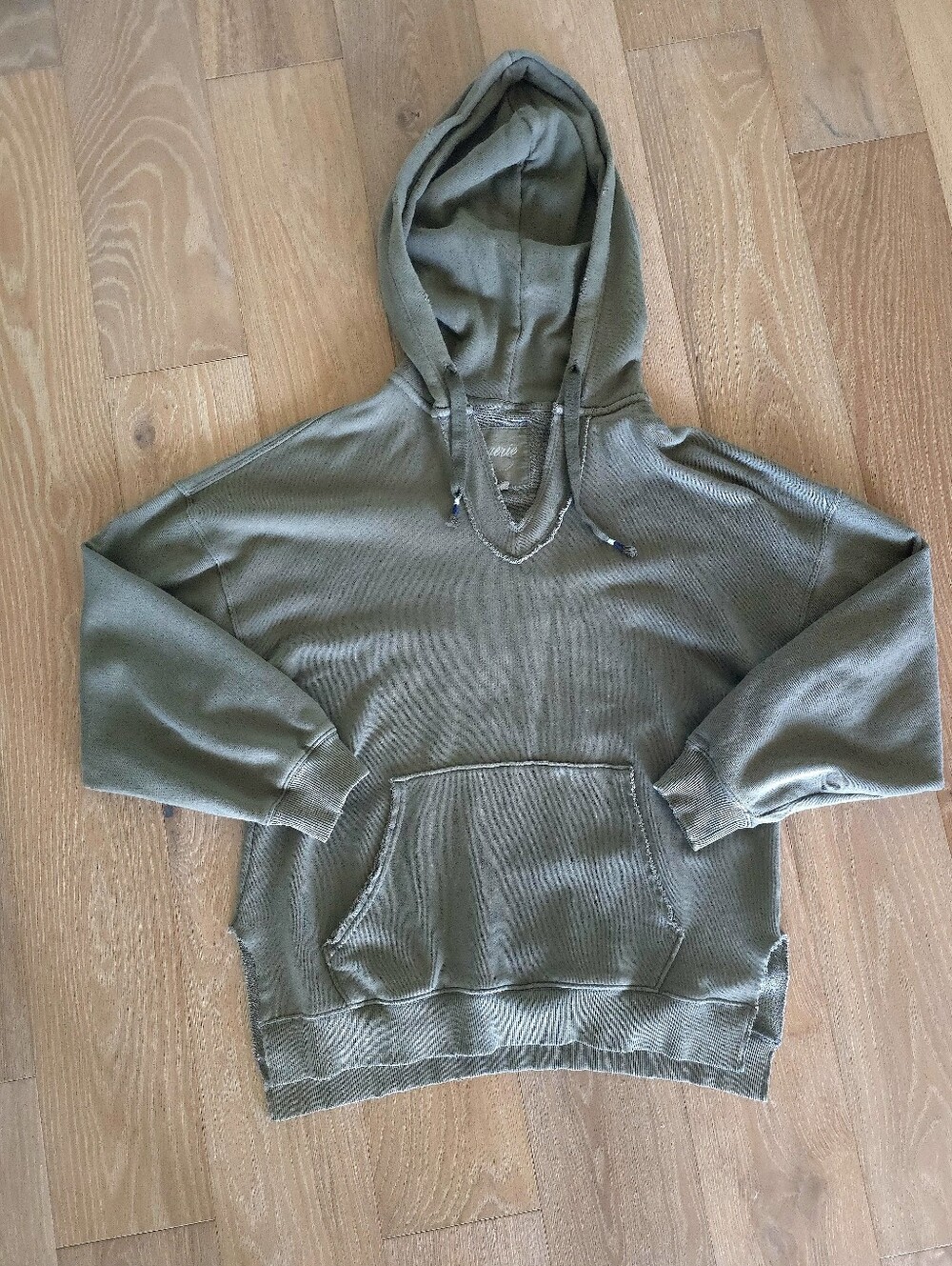 Aerie Oversized Olive Green Hooded Sweatshirt XS